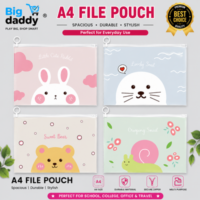 colourful Bunny A4 Size file pouch  Pack of 12 ( Net price - 21 )