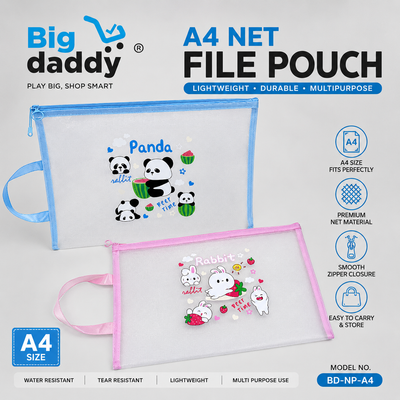 Panda A4 size Net file folder ( Pack of 6 ) Net price - 65 )