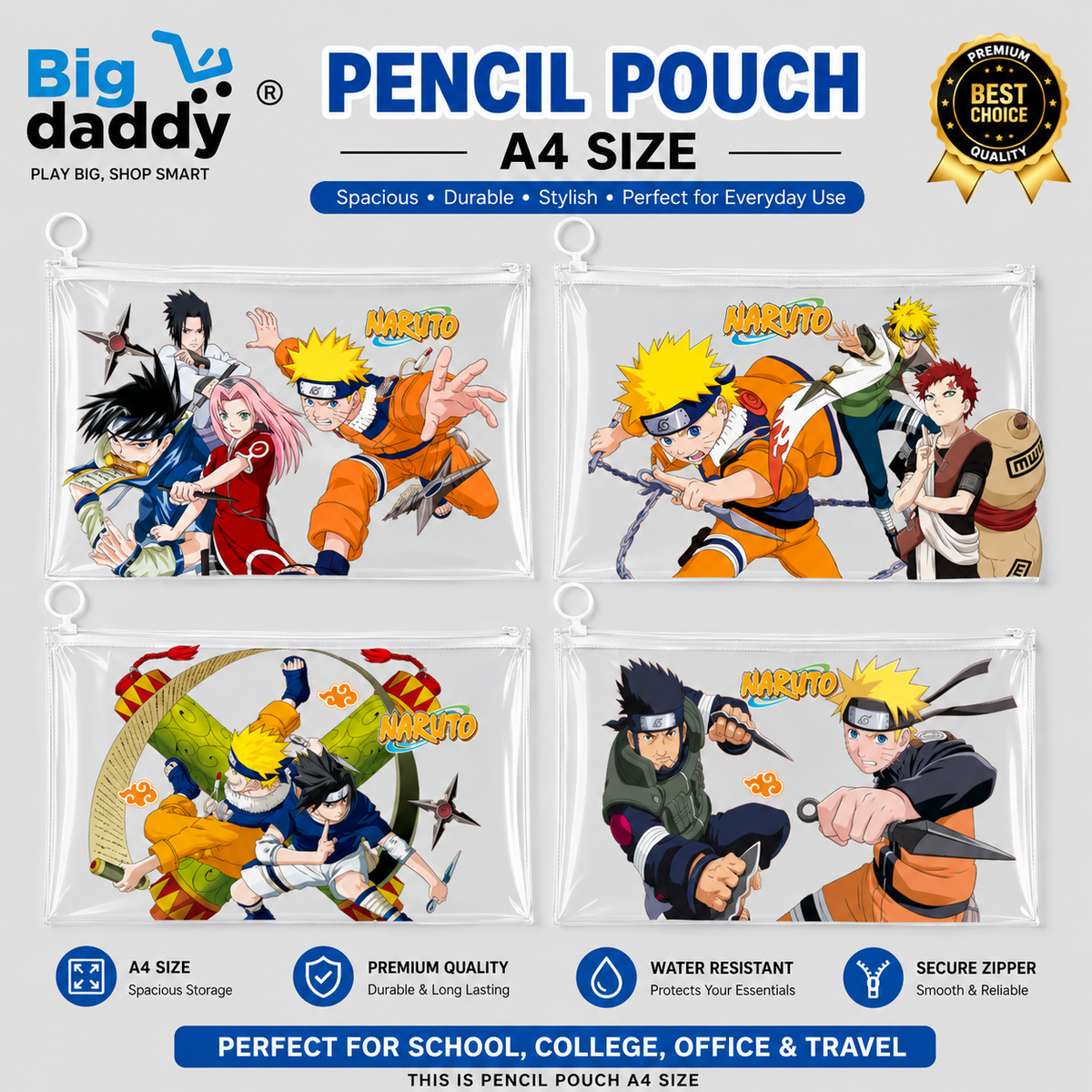Natuto A4 Size file pouch  Pack of 12 ( Net price - 22 )