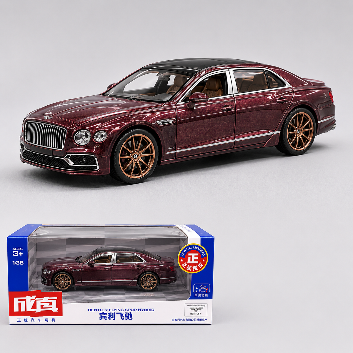 Officially Licensed Bentley Flying Spur 1:38 Scale Die Cast Luxury Car