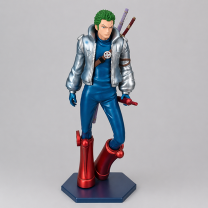 Zoro Masiah Silver jacket blue pants