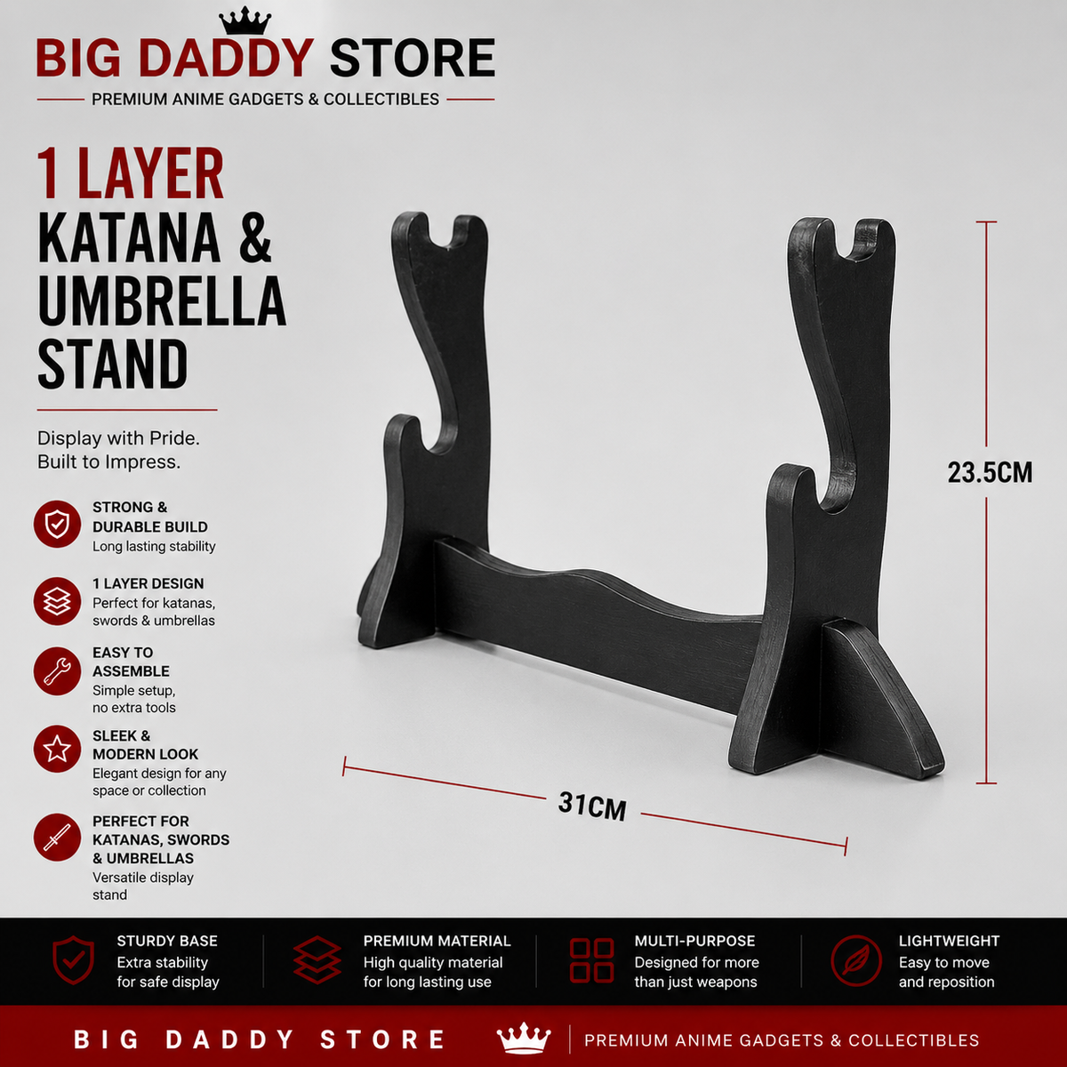 2pc - Katana (2 Layer) stand for 104 cm katana Net price 120