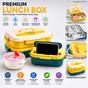Four Compartment steel lunch box