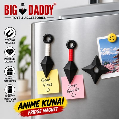 New Small kunai  mix design Plastic magnet Pack of 3 ( Net price - 60 )