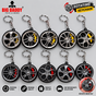 Mix design Alloy wheel rotating keychain Pack of 10 ( Net price -45 )