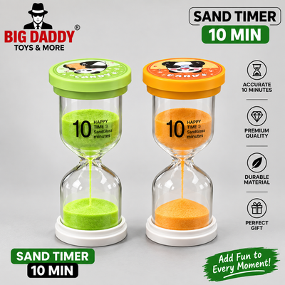 Glass sand Timer 10mins time Pack of 2 ( Net price - 130 )