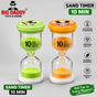 Glass sand Timer 10mins time Pack of 2 ( Net price - 130 )