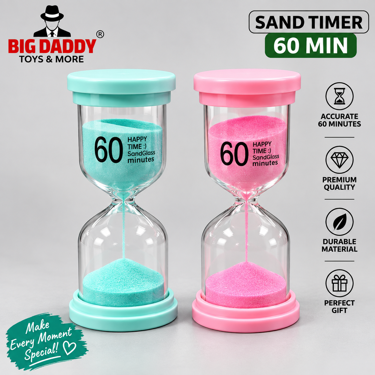 Glass sand Timer 60mins time