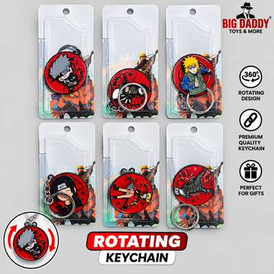 Natuto & Family ix design Rotating keychain Pack of 5 ( Net price 45 )