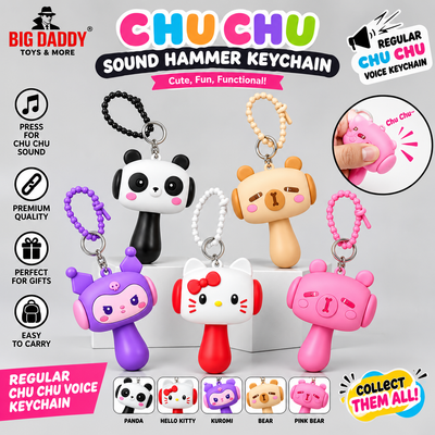 Normal Regular Hammer Chu chu Keychain Pack of 12  ( Net price- 80 )