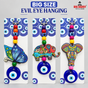 Evil eye wooden mix design hanging pack of 12 ( Net price - 60 )