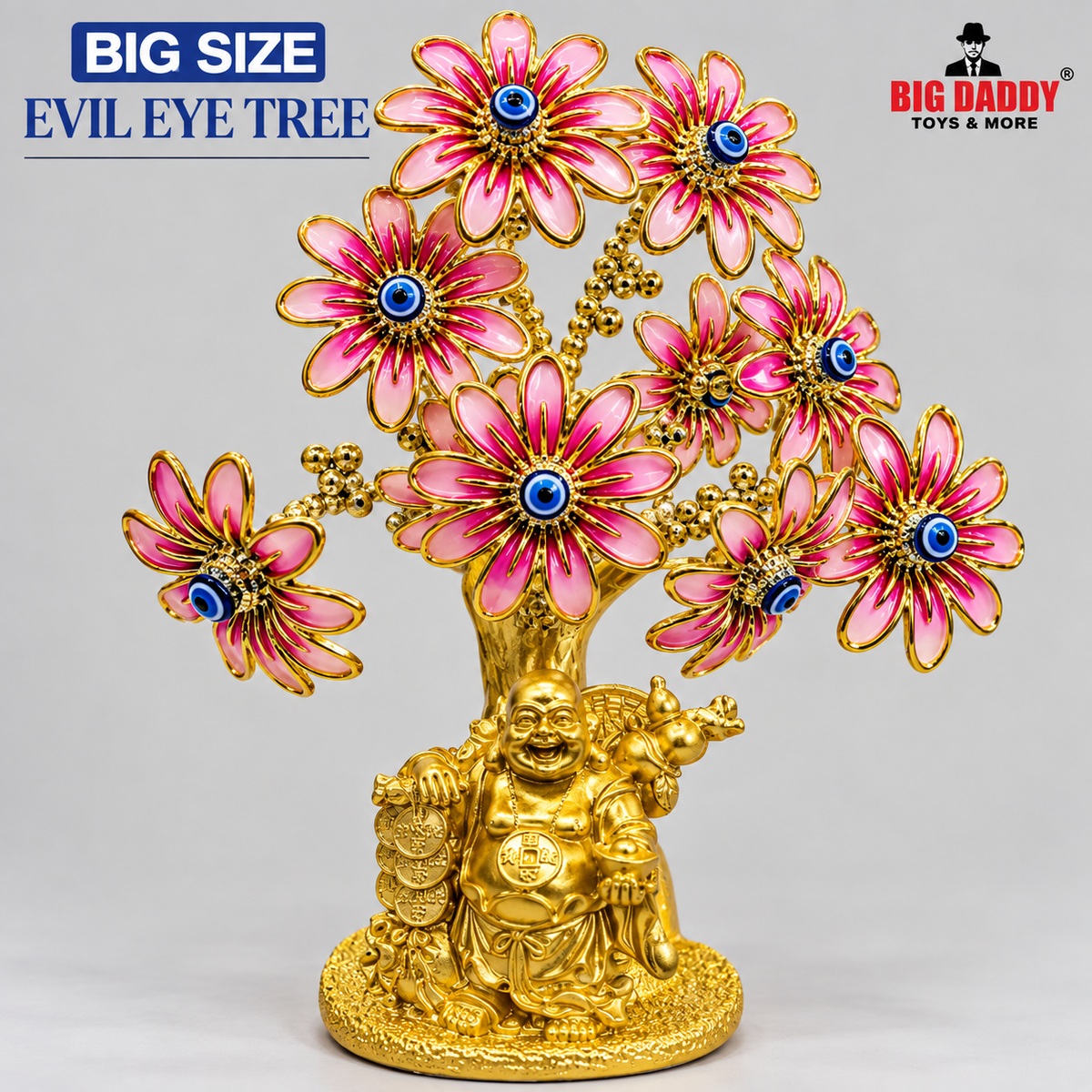 big size Golden Laughing budha g tree