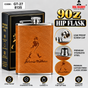 Johnie walker Leather Hip flask  9oz Code- GT27