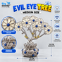 Medium size flower Evil eye tree - code 6002