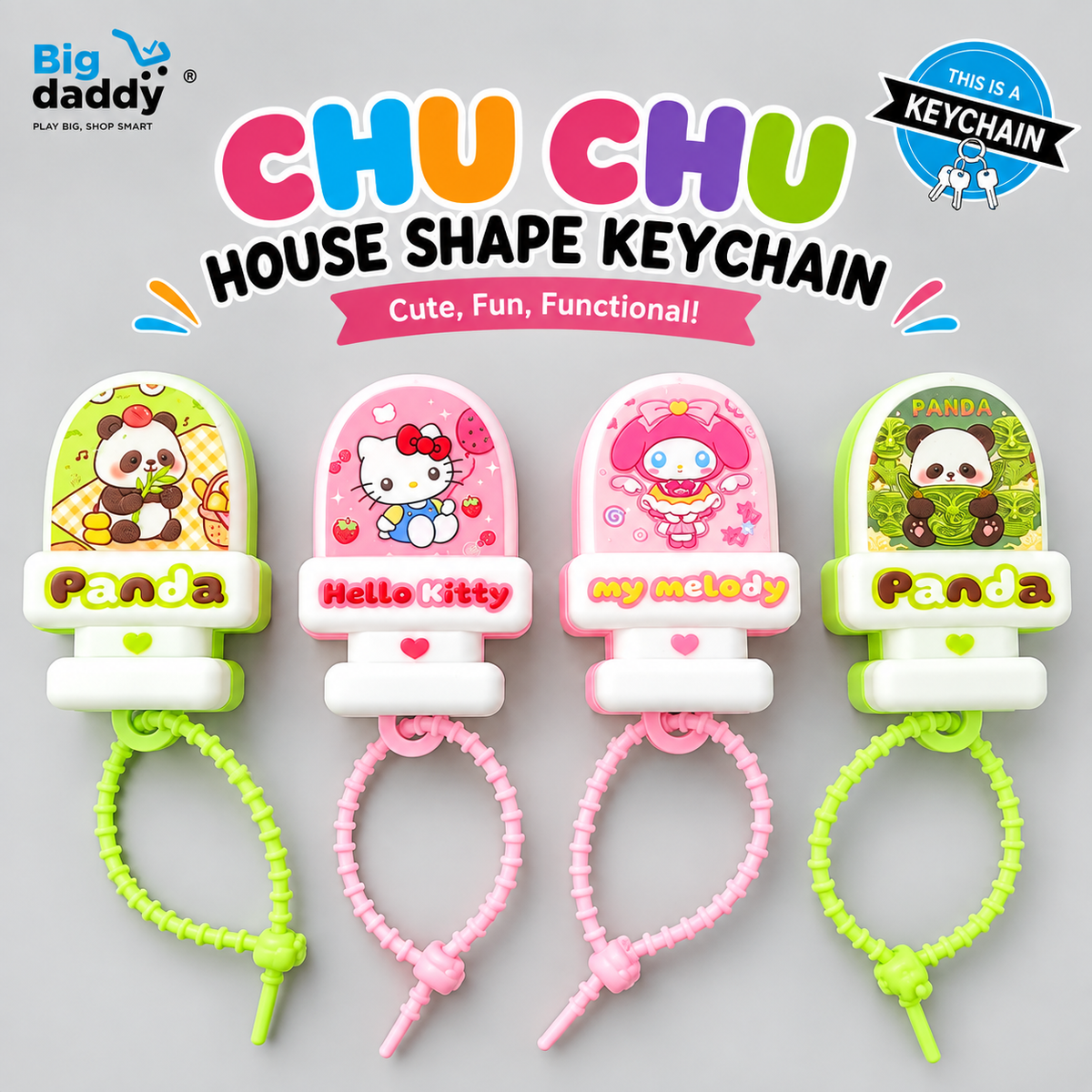 Trending New house shape Chu chu voice keychain Pack of 12 ( Net price - 89 )
