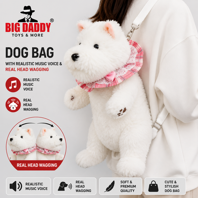 Trending Dog bag with Head waving & 3-4 voice modes ( Check vedio ) Mix designs