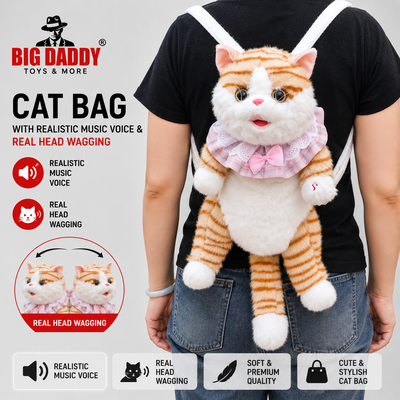 Trending Cat bag with Head waving & 3-4 voice modes ( Check vedio ) Mix designs