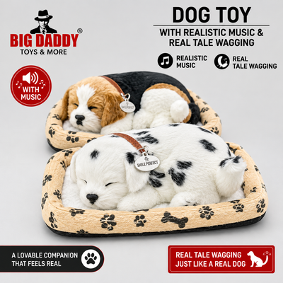 Medium size Dog  with realistic waving tale & Sound (  Mix design ) 3 modes