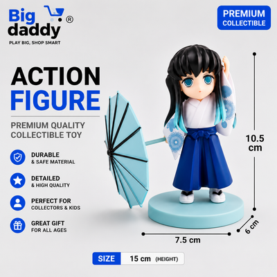 Mini cute Demon slayer fiqure with Umberella Pack of 2  (Net price - 148)