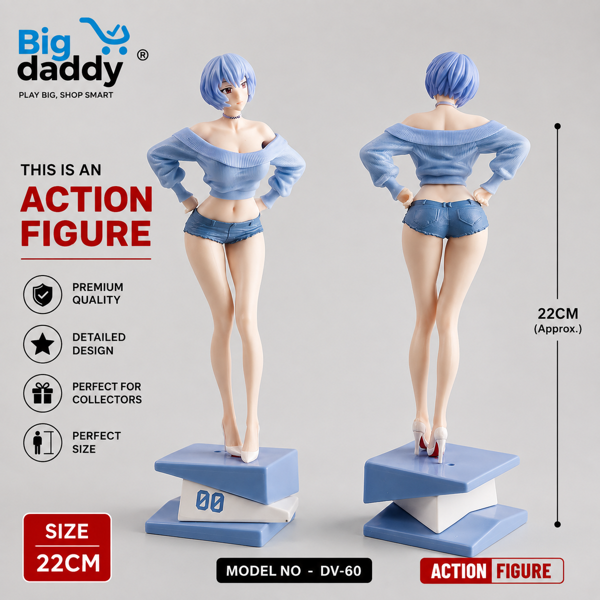 Rei Ayanami Summer Girlfriend Action fiqure
