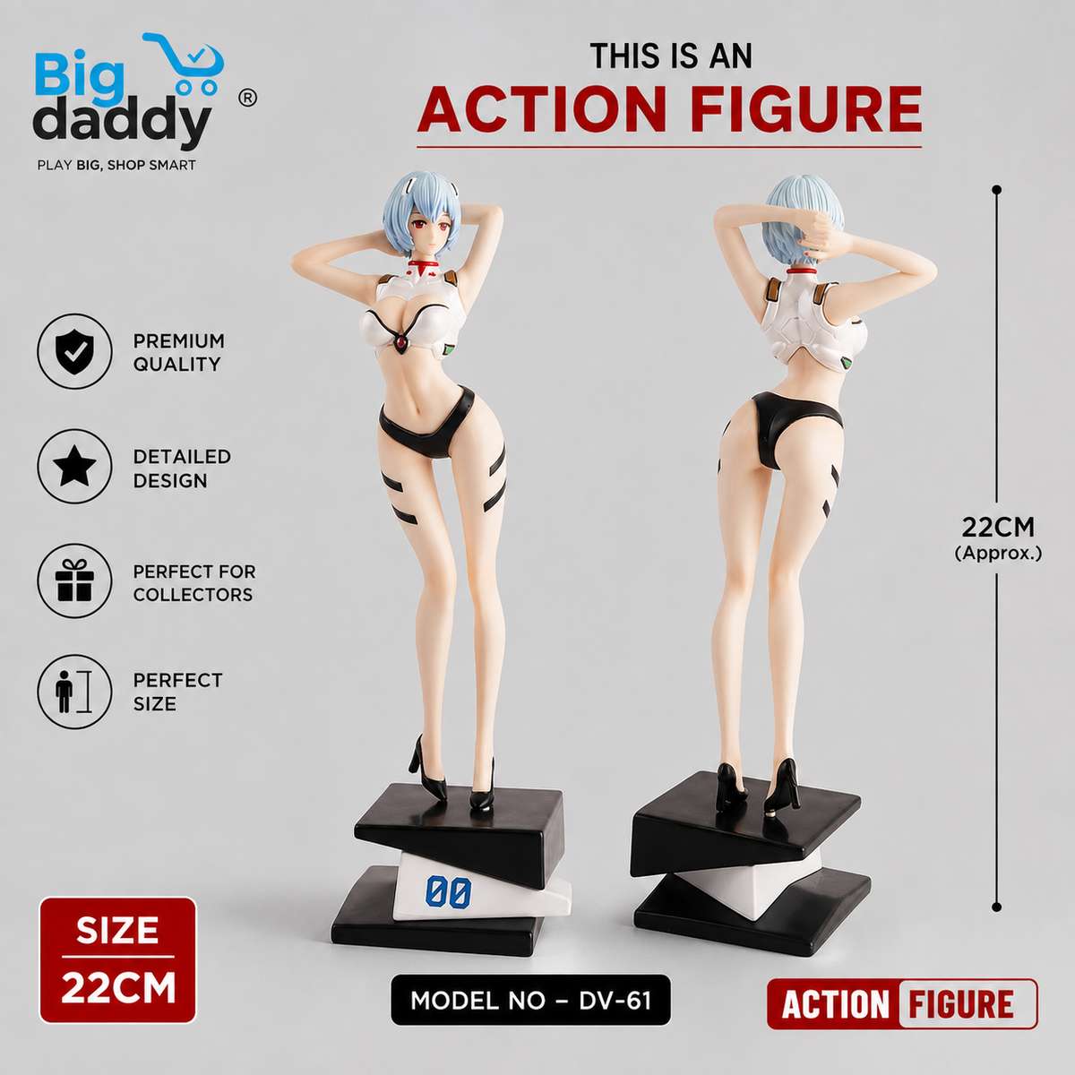 Ayanami Rei Action Figure 22cm