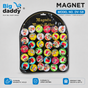Shinychan round magnet sheet pack of 36 (eff price -17 )