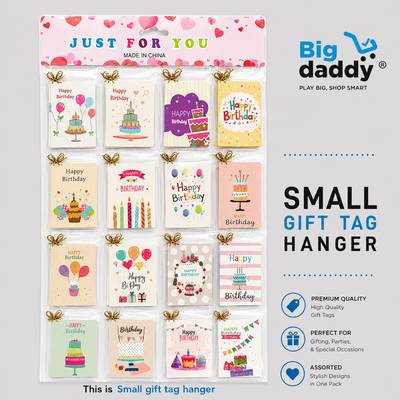 120 pc birthday wishes name tag hanger