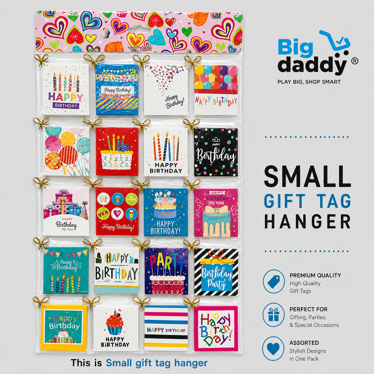 120 pc birthday design name tags