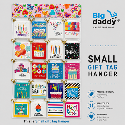 120 pc birthday design name tags