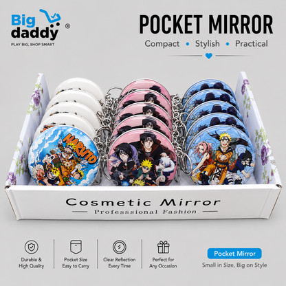 Natuto round shape pocket mirror pack of 12 ( eff price 68 )