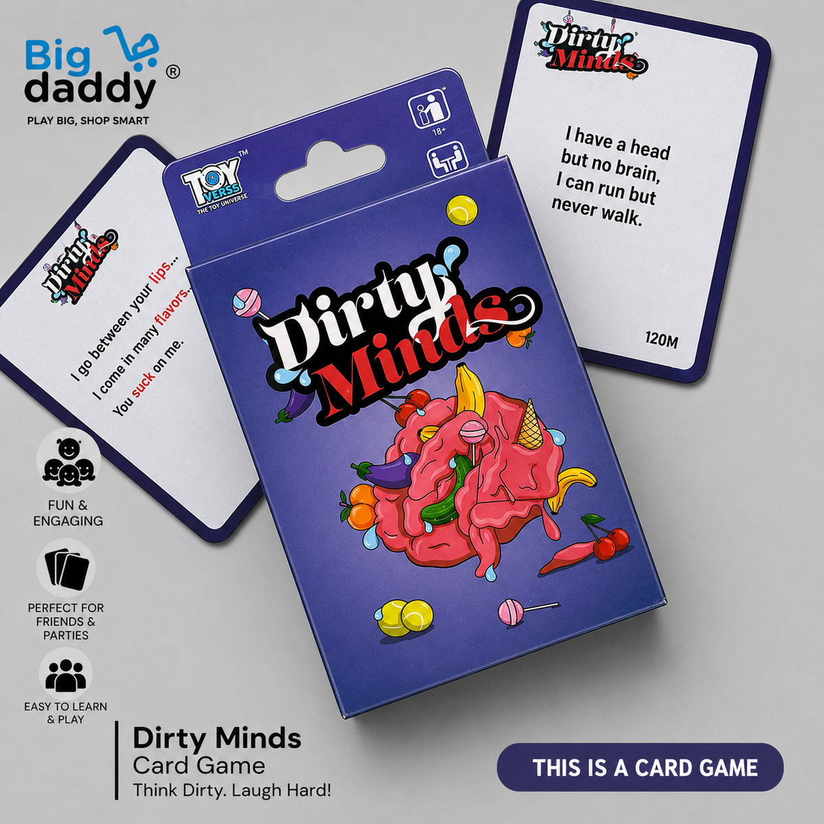 New "Dirty Minds" Cards Pack of 3 (eff price 45 )