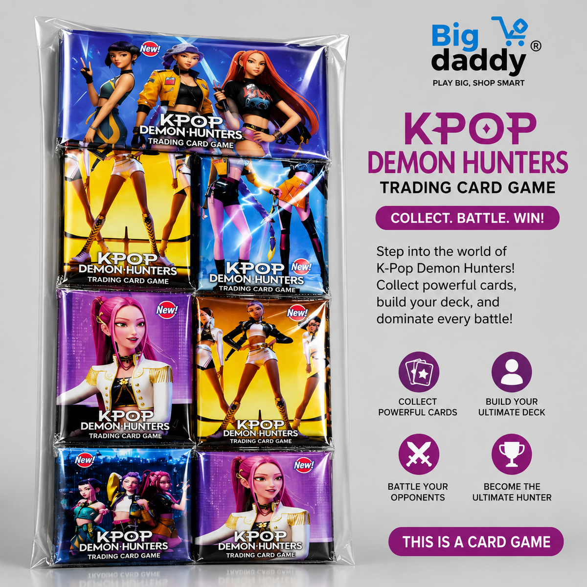 Kpop Demon hunter Trading cards Hanger  Pack of 36