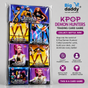Kpop Demon hunter Trading cards Hanger  Pack of 36