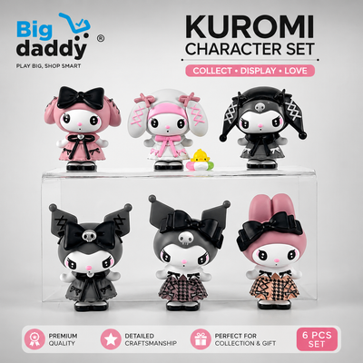 New Black Kuromi Set Pack of 6