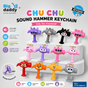trending chu chu voice hammer Golden keychain Packing of 12 ( Net price -85 )