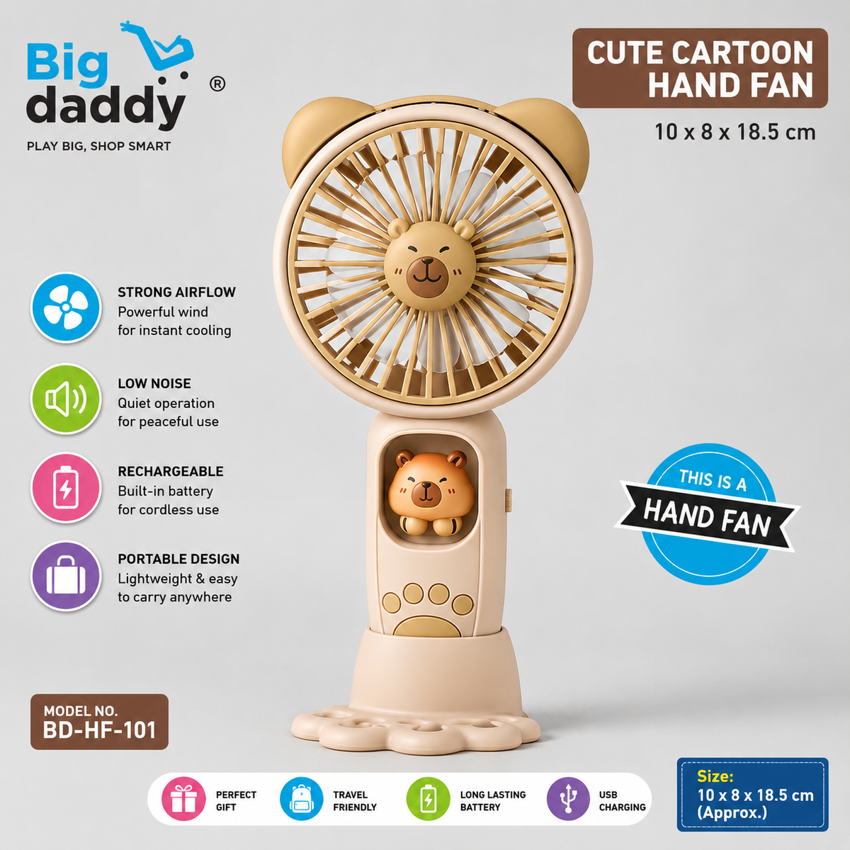 Cappy bara Cute Hand  Fan