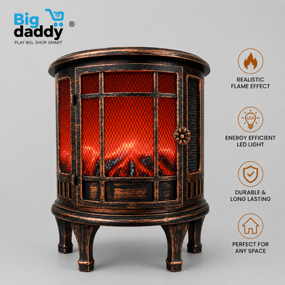 Realistic Charcoal fireplace (battery and usb both) sp30