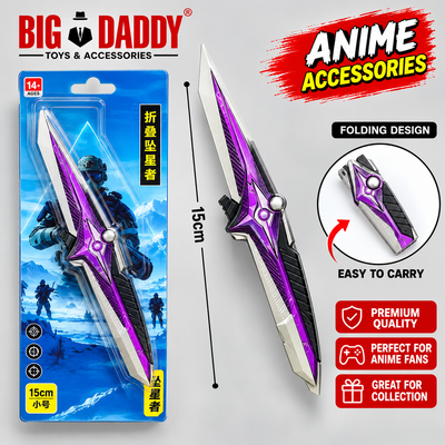 New Anime Foldable knife blue Pack of 2 ( Net price - 85 )