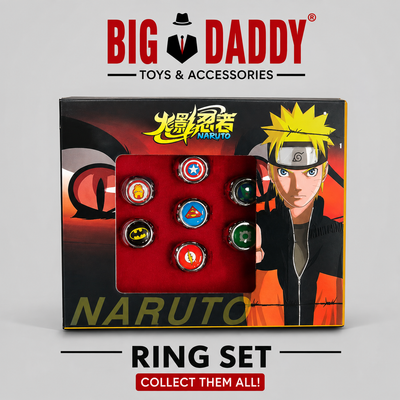 Super hero adjustable ring set