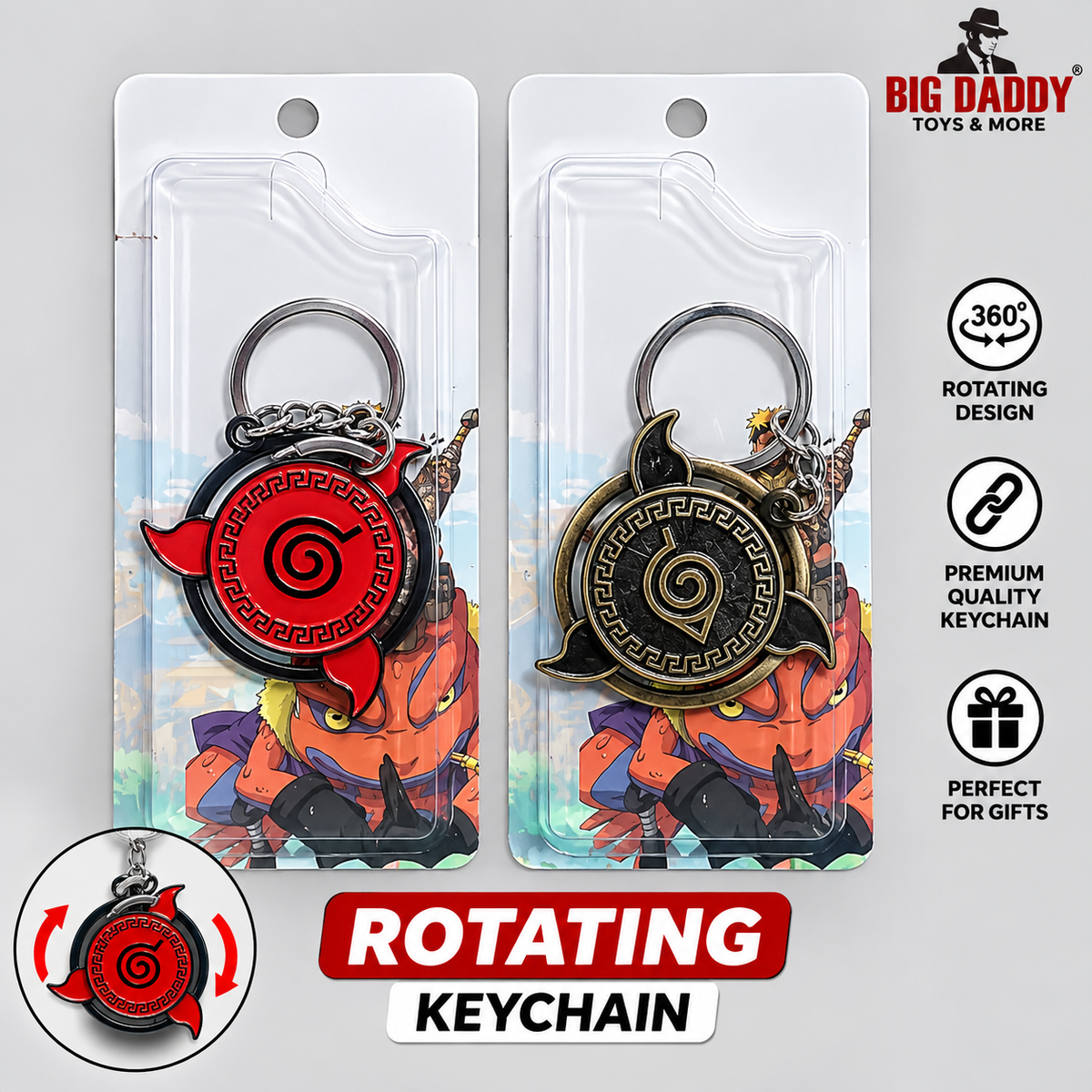 Natuto logo mix changing keychain Pack of 5 ( Net price -45 )