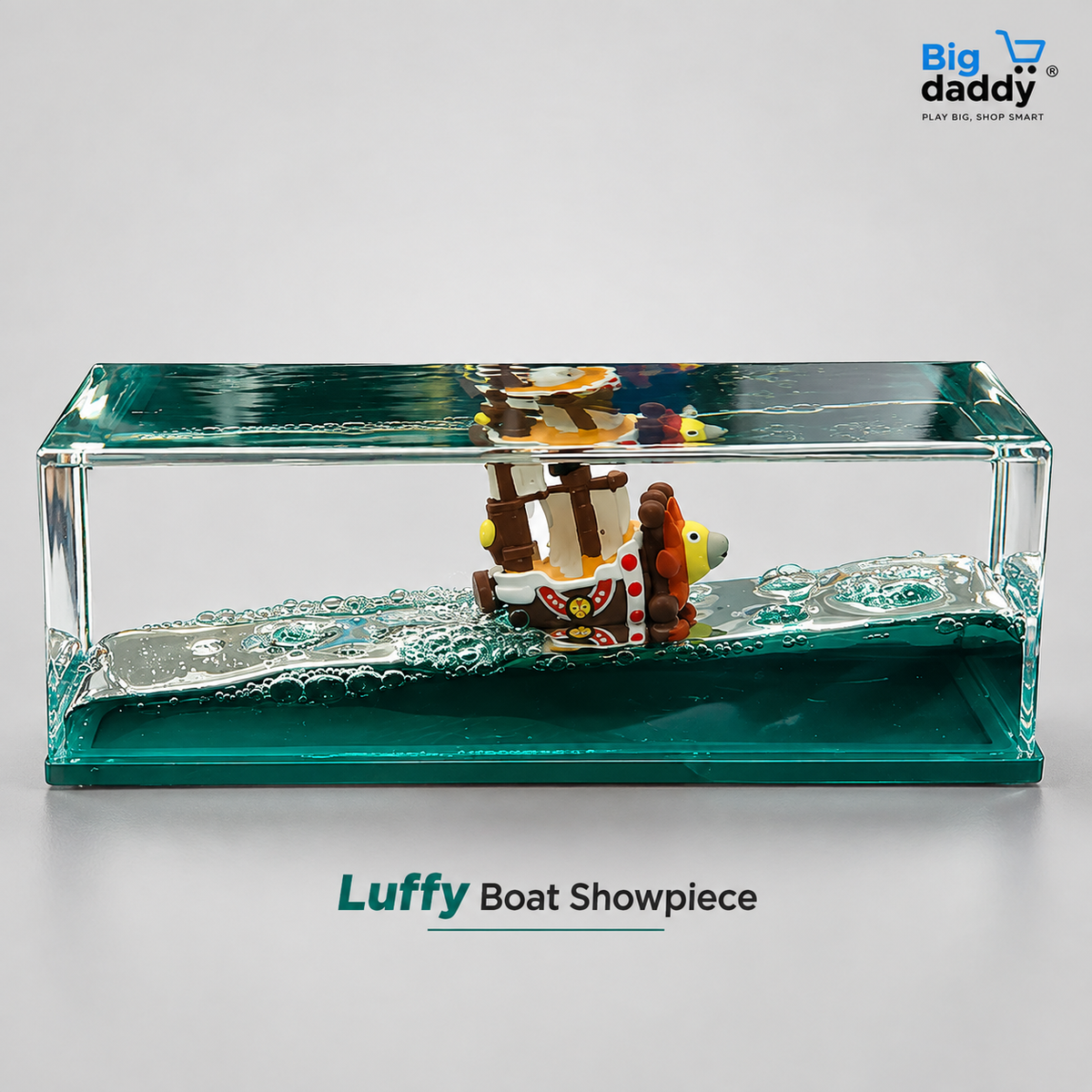 Luffy Ship In Black Water Showpeice