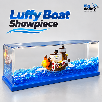 Luffy Ship In Blue Water Showepeice