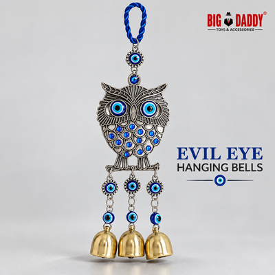 Owl Evil eye bells wall hanging Pack of 3 ( Net price - 135 )