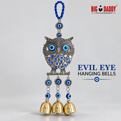 Owl Evil eye bells wall hanging Pack of 3 ( Net price - 135 )