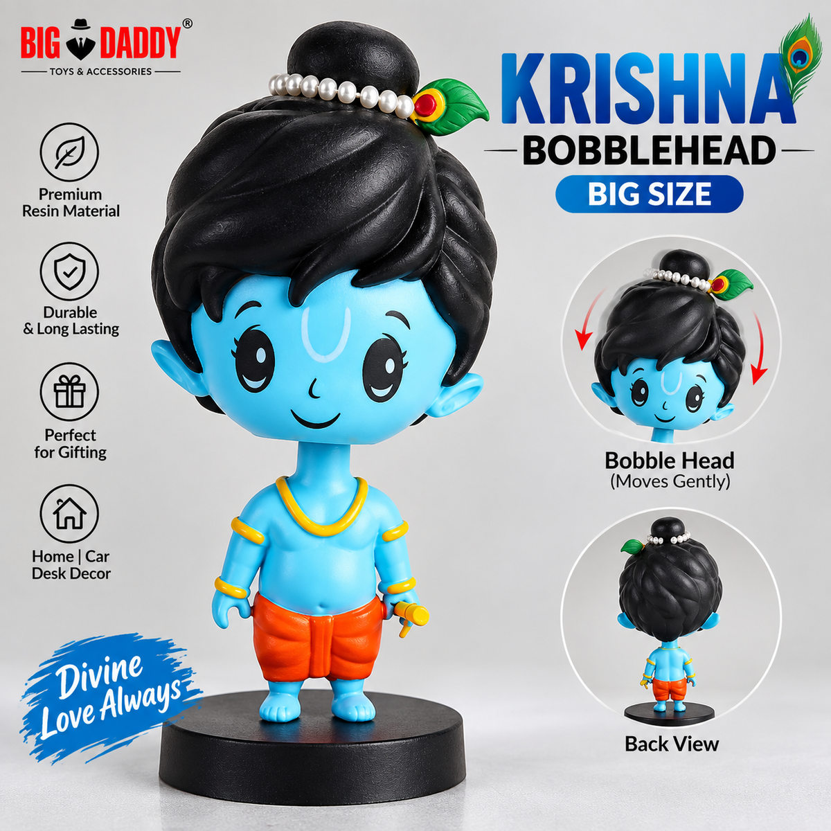 Krishna Resin bobblehead big size