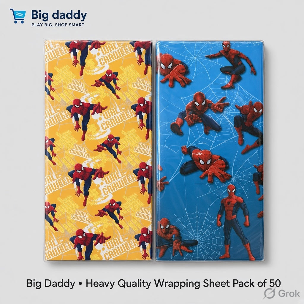 Spidy  Design Hot selling Wraping sheet Pack of 50