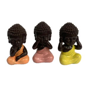 Multicolor Dress Black Budha Ji 3pc