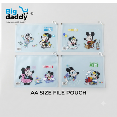 Micky A4 Size file pouch  Pack of 12 ( Net price - 21 )