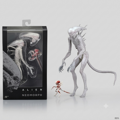 NCA -KO White Alien Covenant Neomorph 7 Action Figure Collection