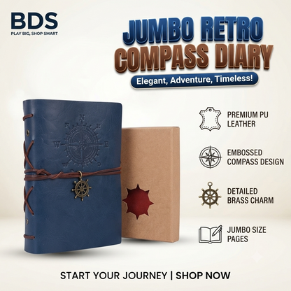 Retro Wheel Diary  Jumbo  Size (MIX Colour) VD61